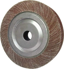 Tru-Maxx - 6" Diam, 80 Grit Aluminum Oxide Unmounted Flap Wheel - 1" Hole, 2" Wide, Coated, Medium Grade, 6,000 Max RPM - Caliber Tooling