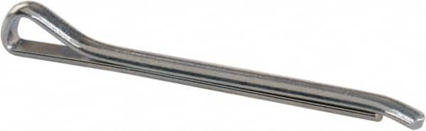 Made in USA - 7/64" Diam x 1-1/2" Long Hammerlock Cotter Pin - Grade 2, Zinc-Plated, Steel - Caliber Tooling