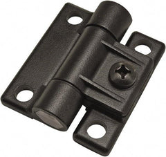 80/20 Inc. - 1-7/16" Long x 1-11/16" Wide x 12.7mm Thick, Adjustable Hinge - Black Acetal, No Finish - Caliber Tooling