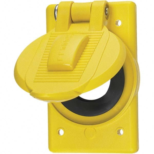 Hubbell Wiring Device-Kellems - Weatherproof Box Covers Cover Shape: Round Number of Holes in Outlet: 1 - Caliber Tooling