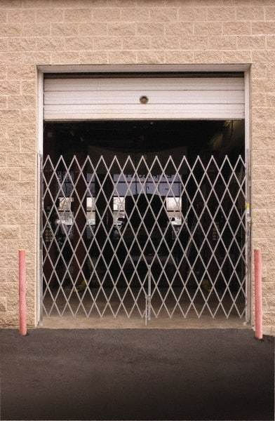 Illinois Engineered Products - 78" High Single Folding Gate - Galvanized Steel, Silver - Caliber Tooling