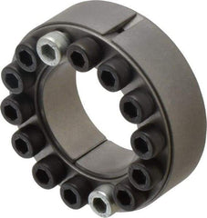 Climax Metal Products - M6 Thread, 1-1/2" Bore Diam, 2.559" OD, Shaft Locking Device - 14 Screws, 12,486 Lb Axial Load, 2.559" OAW, 0.669" Thrust Ring Width, 780 Ft/Lb Max Torque - Caliber Tooling