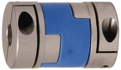 Lovejoy - 3/16" Max Bore Diam, Flexible Oldham Coupling - 0.789" OD, 1.3" OAL, Aluminum Hub with Polyacetal Insert, Order 2 Hubs with Same OD & 1 Insert for Complete Coupling - Caliber Tooling