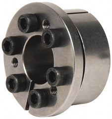 Climax Metal Products - M6 Thread, 1-3/16" Bore Diam, 2.165" OD, Shaft Locking Device - 6 Screws, 7,518 Lb Axial Load, 2.421" OAW, 0.669" Thrust Ring Width, 372 Ft/Lb Max Torque - Caliber Tooling