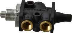 Norgren - 0.34 CV Rate, 1/8" NPT Inlet 3/2 Super Mechanical Valve - 1/8" NPT Inlet, Packed Spool Valve, Plunger Actuator - Caliber Tooling