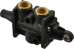 Norgren - 0.34 CV Rate, 1/8" NPT Inlet 3/2 Super Mechanical Valve - 1/8" NPT Inlet, Packed Spool Valve, Roller Actuator - Caliber Tooling