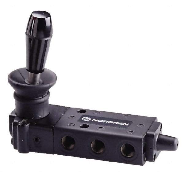 Norgren - 1/4" NPT Packed Spool Valve - Lever Type, Lever Activation & 0.98 CV Rate - Caliber Tooling