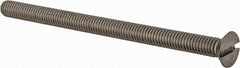 Value Collection - M6x1.00 Metric Coarse, 90mm OAL Slotted Drive Machine Screw - Flat Head, Grade 18-8 & A2 Stainless Steel, Uncoated, Without Washer - Caliber Tooling