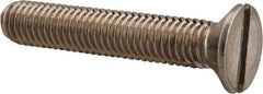 Value Collection - M8x1.25 Metric Coarse, 45mm OAL Slotted Drive Machine Screw - Flat Head, Grade 18-8 & A2 Stainless Steel, Uncoated, Without Washer - Caliber Tooling