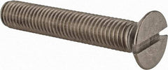 Value Collection - M10x1.50 Metric Coarse, 60mm OAL Slotted Drive Machine Screw - Flat Head, Grade 18-8 & A2 Stainless Steel, Uncoated, Without Washer - Caliber Tooling