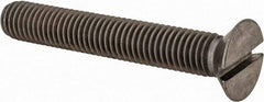 Value Collection - M10x1.50 Metric Coarse, 65mm OAL Slotted Drive Machine Screw - Flat Head, Grade 18-8 & A2 Stainless Steel, Uncoated, Without Washer - Caliber Tooling