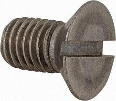 Value Collection - M12x1.75 Metric Coarse, 20mm OAL Slotted Drive Machine Screw - Flat Head, Grade 18-8 & A2 Stainless Steel, Uncoated, Without Washer - Caliber Tooling