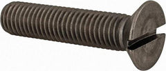 Value Collection - M12x1.75 Metric Coarse, 55mm OAL Slotted Drive Machine Screw - Flat Head, Grade 18-8 & A2 Stainless Steel, Uncoated, Without Washer - Caliber Tooling