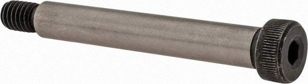 Value Collection - 3/8" Shoulder Diam x 2-1/2" Shoulder Length, 5/16-18 UNC, Hex Socket Shoulder Screw - 4140 Alloy Steel with Nylon Locking Patch, 1/4" Head Height x 9/16" Head Diam - Caliber Tooling