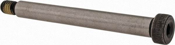 Value Collection - 3/8" Shoulder Diam x 3-1/4" Shoulder Length, 5/16-18 UNC, Hex Socket Shoulder Screw - 4140 Alloy Steel with Nylon Locking Patch, 1/4" Head Height x 9/16" Head Diam - Caliber Tooling