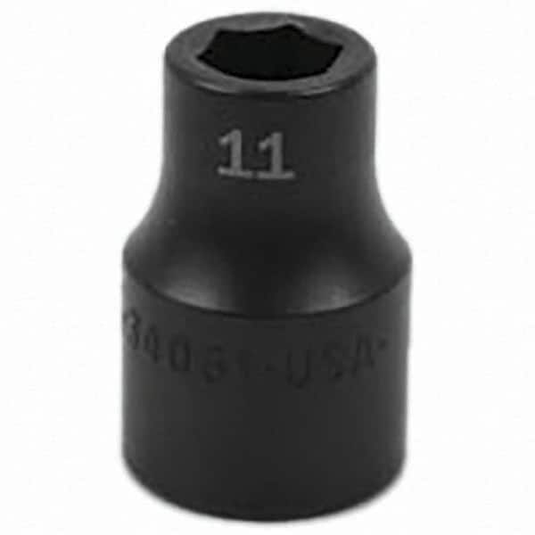 SK - Impact Socket - 1/2"DR 11MM IMPACT SOCKET - Caliber Tooling