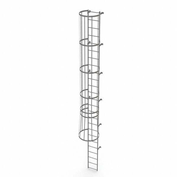 TRI-ARC - Rolling & Wall Mounted Ladders & Platforms Type: Fixed Ladder Style: Safety Cage - Caliber Tooling