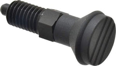 Gibraltar - 1/2-13, 17mm Thread Length, 6mm Plunger Diam, Lockout Knob Handle Indexing Plunger - Plunger Style C, 20mm Body Length, 56mm OAL, Steel - Caliber Tooling