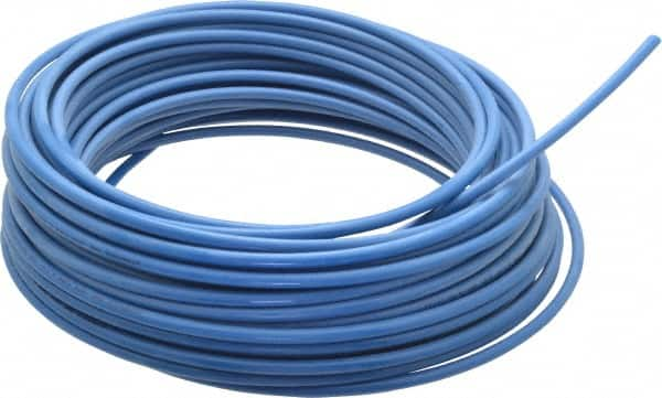 Coilhose Pneumatics - 11/64" ID x 1/4" OD, 0.04" Wall Thickness, 100' Long, Nylon 11 Tube - Blue, 150 Max psi - Caliber Tooling