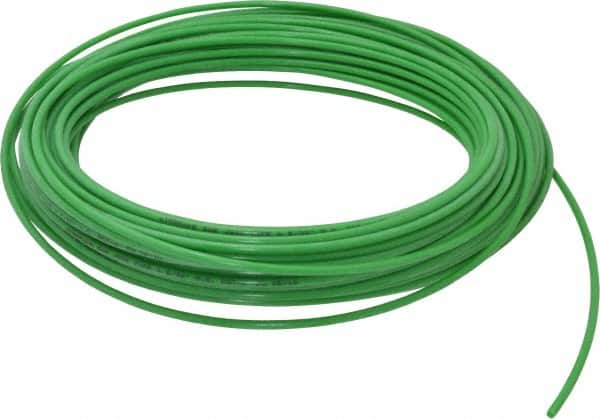 Coilhose Pneumatics - 3/32" ID x 5/32" OD, 0.32" Wall Thickness, 100' Long, Nylon 11 Tube - Green, 150 Max psi - Caliber Tooling