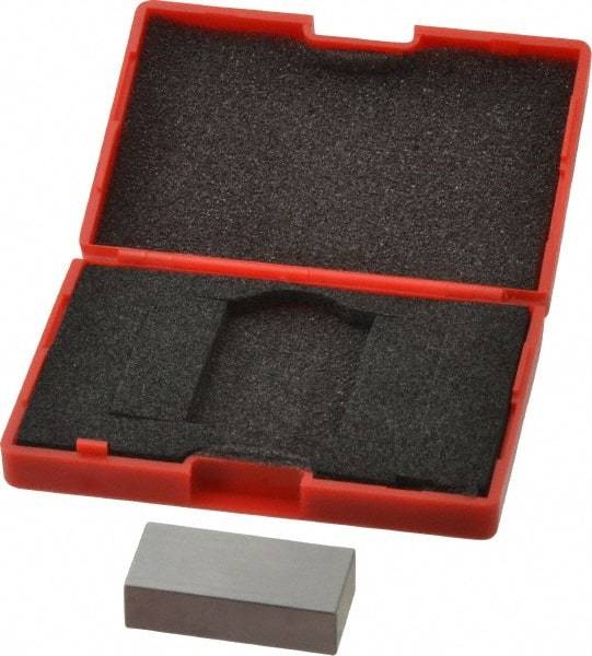 SPI - 0.65" Rectangular Steel Gage Block - Accuracy Grade AS-1, Includes NIST Traceability Certification - Caliber Tooling