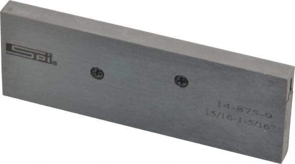 SPI - 15/16 to 1-5/16" Adjustable Parallel - 3-9/16" Long x 9/32" Thick - Caliber Tooling