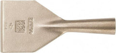 Ampco - Stiff Aluminum Bronze Alloy Chisel Scraper - 3" Blade Width x 1-1/2" Blade Length - Caliber Tooling