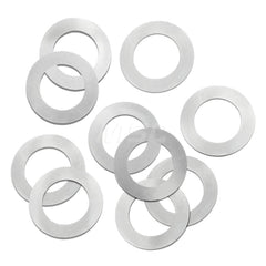 Round Shims; Shim Type: Arbor Shim; Thickness: .004; Inside Diameter: .75″; Outside Diameter: 1.125″; Material: Steel