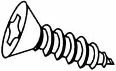 Value Collection - #14 Flat Head Phillips Sheet Metal Screw - Stainless Steel, 2-1/2" OAL, Grade 18-8 - Caliber Tooling