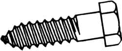 Value Collection - 1/2" Screw, 16" Length Under Head, Steel, Hex Head Lag Screw - Zinc Plated, Grade 2 - Caliber Tooling