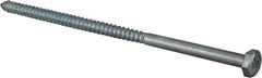 Value Collection - 1/4" Screw, 6" Length Under Head, Steel, Hex Head Lag Screw - Zinc Plated, Grade 2 - Caliber Tooling