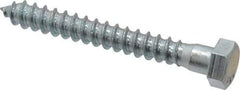 Value Collection - 3/8" Screw, 3" Length Under Head, Steel, Hex Head Lag Screw - Zinc Plated, Grade 2 - Caliber Tooling