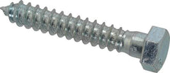 Value Collection - 1/2" Screw, 3" Length Under Head, Steel, Hex Head Lag Screw - Zinc Plated, Grade 2 - Caliber Tooling