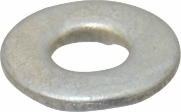 Value Collection - #8 Screw, Steel SAE Flat Washer - 3/16" ID x 7/16" OD, 3/64" Thick, Zinc-Plated Finish - Caliber Tooling