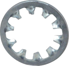 Value Collection - 1/2" Screw, 0.53" ID, Steel Internal Tooth Lock Washer - 0.9" OD, Zinc-Plated, Grade 2 - Caliber Tooling