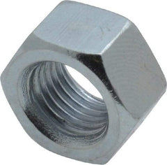 Value Collection - 3/8-24 UNF Steel Right Hand Hex Nut - 9/16" Across Flats, 0.3281" High, Zinc-Plated Finish - Caliber Tooling