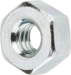 Value Collection - 1/4-20 UNC Steel Right Hand Heavy Hex Nut - 1/2" Across Flats, 0.2344" High, Zinc-Plated Finish - Caliber Tooling