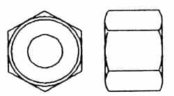 Value Collection - M8x1.25 Metric Coarse Stainless Steel Right Hand Heavy Hex Nut - 13mm Across Flats, 8mm High, Uncoated - Caliber Tooling