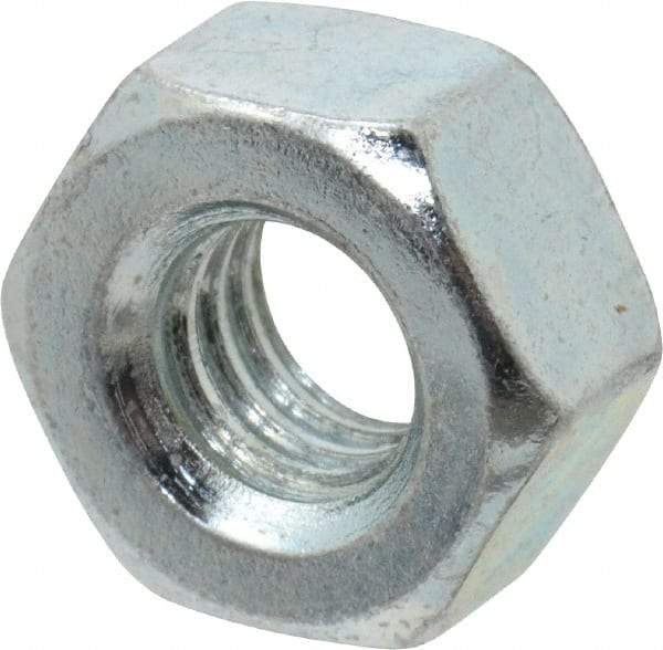 Value Collection - 5/16-18 UNC Steel Right Hand Heavy Hex Nut - 9/16" Across Flats, 0.2969" High, Zinc-Plated Finish - Caliber Tooling