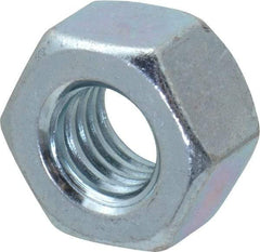 Value Collection - 7/16-14 UNC Steel Right Hand Heavy Hex Nut - 3/4" Across Flats, 0.4219" High, Zinc-Plated Finish - Caliber Tooling