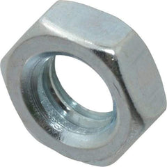 Value Collection - 5/16-18 UNC Steel Right Hand Hex Jam Nut - 1/2" Across Flats, 3/16" High, Zinc-Plated Finish - Caliber Tooling