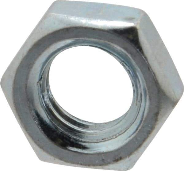 Value Collection - 3/8-16 UNC Steel Right Hand Hex Jam Nut - 9/16" Across Flats, 0.2188" High, Zinc-Plated Finish - Caliber Tooling