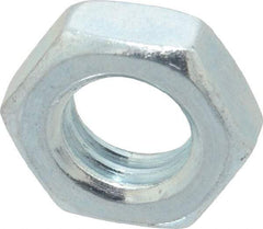 Value Collection - 7/16-14 UNC Steel Right Hand Hex Jam Nut - 11/16" Across Flats, 1/4" High, Zinc-Plated Finish - Caliber Tooling