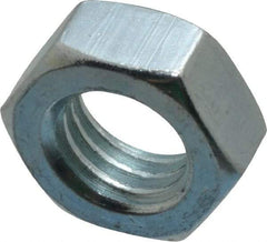 Value Collection - 1/2-13 UNC Steel Right Hand Hex Jam Nut - 3/4" Across Flats, 5/16" High, Zinc-Plated Finish - Caliber Tooling