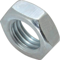 Value Collection - 3/4-10 UNC Steel Right Hand Hex Jam Nut - 1-1/8" Across Flats, 0.4219" High, Zinc-Plated Finish - Caliber Tooling