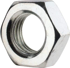 Value Collection - 7/8-9 UNC Steel Right Hand Hex Jam Nut - 1-5/16" Across Flats, 0.4844" High, Zinc-Plated Finish - Caliber Tooling