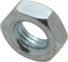 Value Collection - 5/16-24 UNF Steel Right Hand Hex Jam Nut - 1/2" Across Flats, 3/16" High, Zinc-Plated Finish - Caliber Tooling