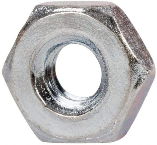 Value Collection - 7/16-20 UNF Steel Right Hand Hex Jam Nut - 11/16" Across Flats, 1/4" High, Zinc-Plated Finish - Caliber Tooling