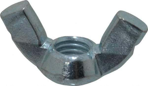 Value Collection - 1/2-13 UNC, Zinc Plated, Steel Standard Wing Nut - 1.94" Wing Span, 1" Wing Span - Caliber Tooling