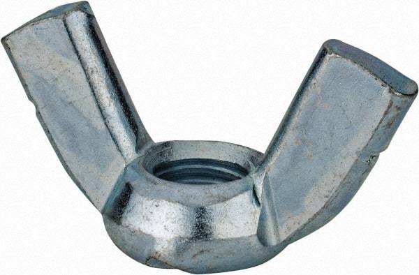 Value Collection - 5/8-11 UNC, Zinc Plated, Steel Standard Wing Nut - 2.76" Wing Span, 1.44" Wing Span - Caliber Tooling